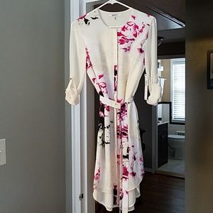 DKNYC floral shirtdress
